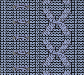 Stitch cable pattern